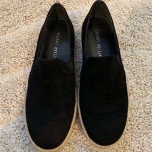 Stuart Weitzman Suede Espadrille Flats